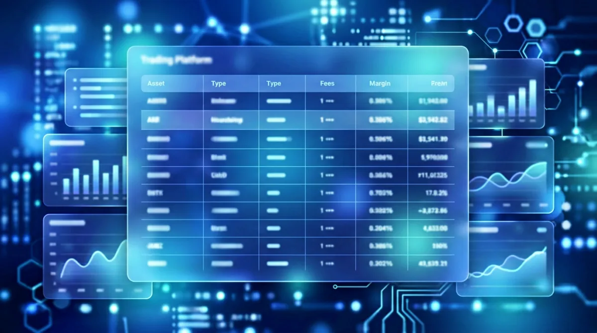 Ключевые параметры торговой платформы в схематичном виде