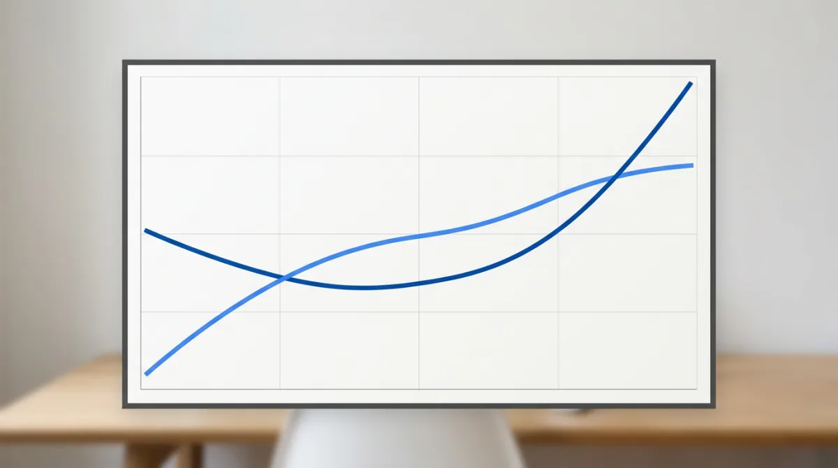 Тренд и скользящие средние на графике
